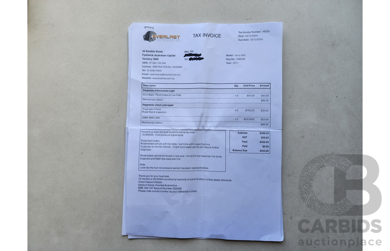 3/2011 Volvo S40 T5 S MY11 4d Sedan Silver 2.5L