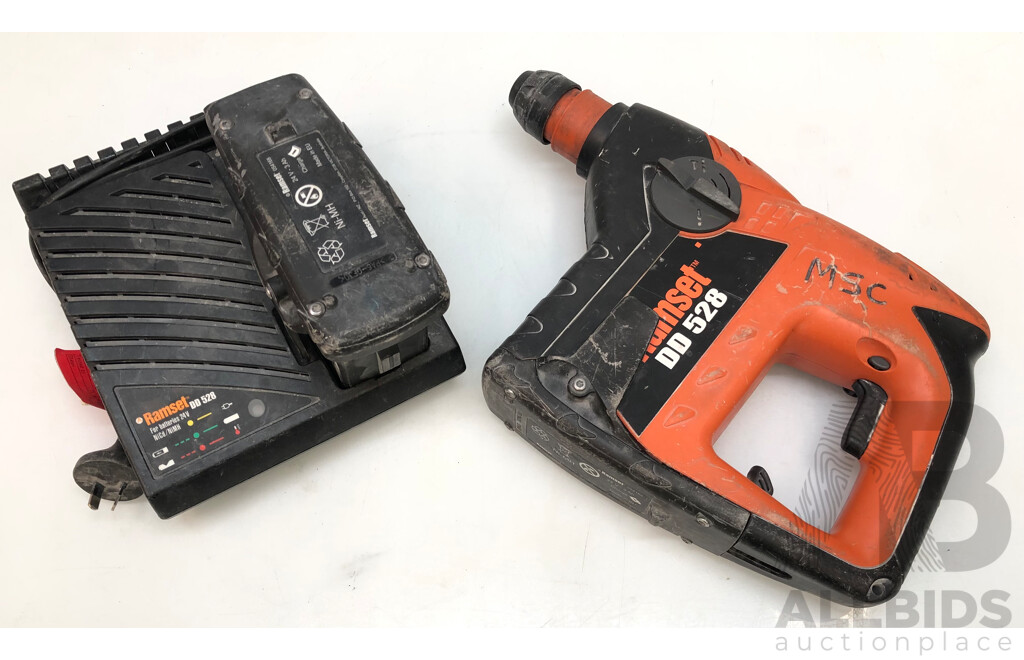 Ramset Dyna Drill 528 Cordless 24 Volt NiMh Rotary Hammer Drill