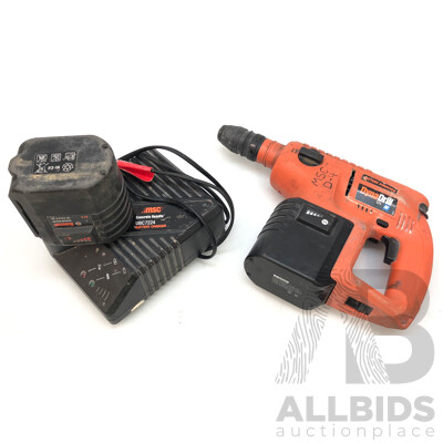 Ramset Dyna Drill 524 Cordless 24 Volt NiCd Rotary Hammer Drill