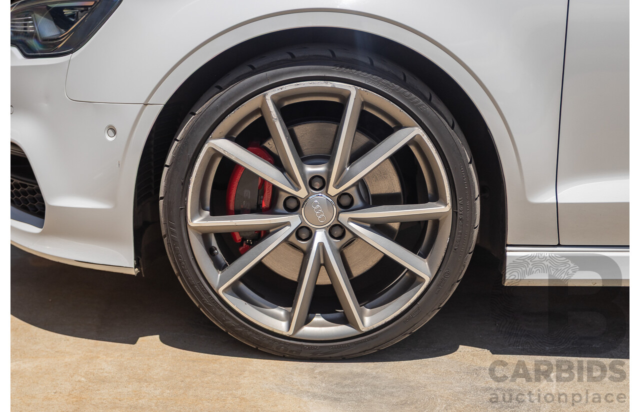 7/2016 Audi S3 2.0 TFSI QUATTRO (AWD) 8V MY15 4D Sedan Glacier White Turbo 2.0L