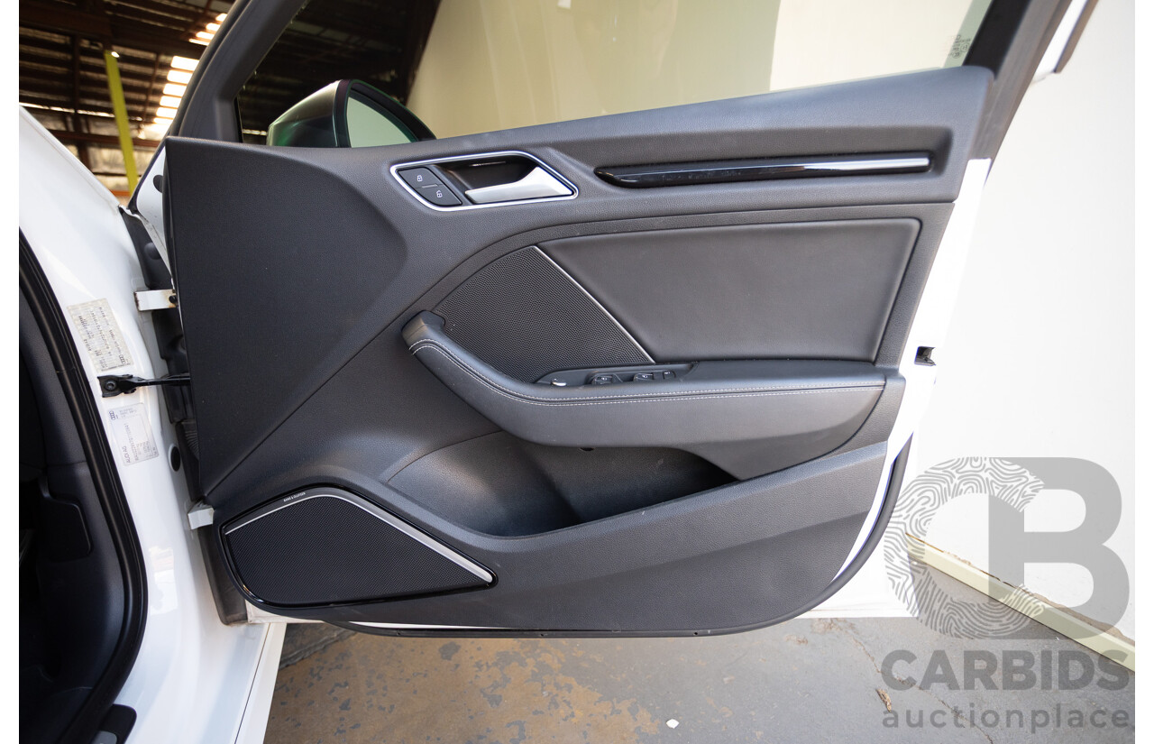 7/2016 Audi S3 2.0 TFSI QUATTRO (AWD) 8V MY15 4D Sedan Glacier White Turbo 2.0L