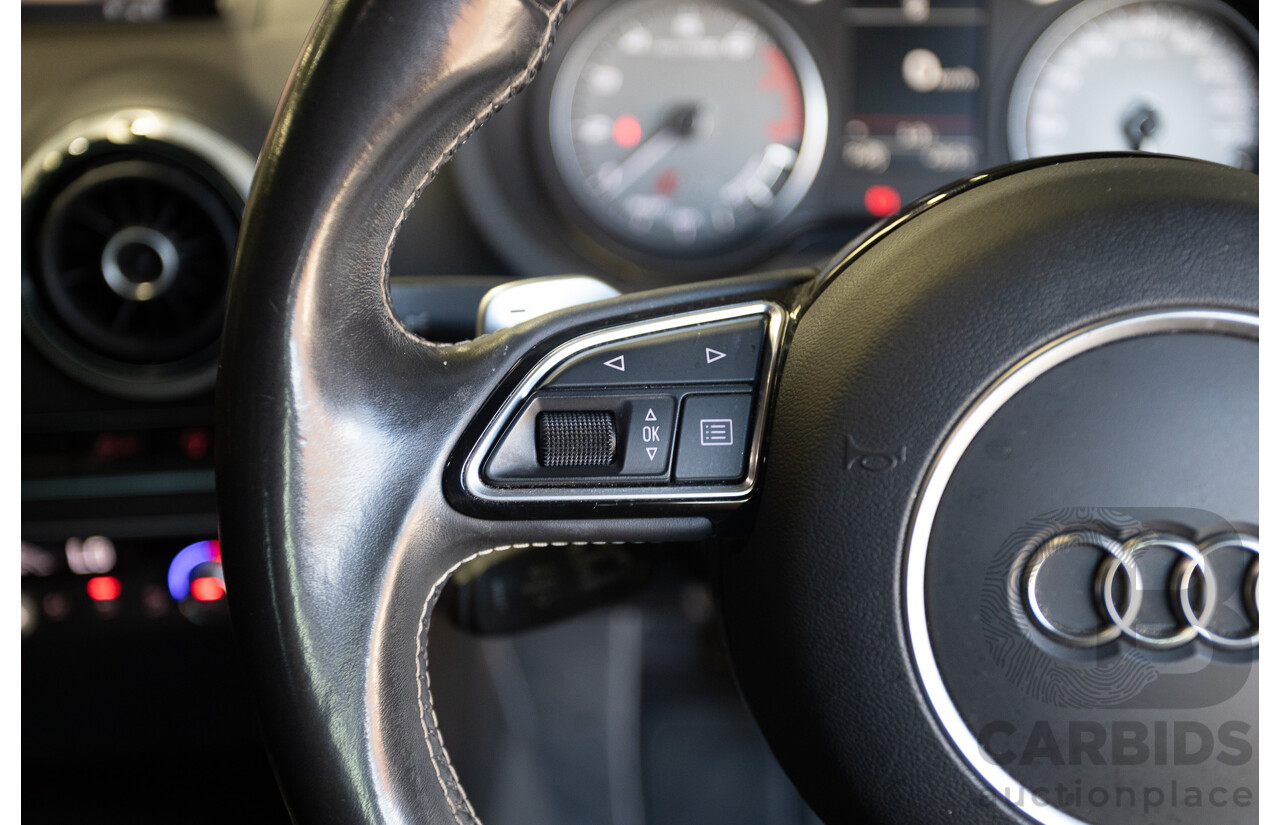 7/2016 Audi S3 2.0 TFSI QUATTRO (AWD) 8V MY15 4D Sedan Glacier White Turbo 2.0L