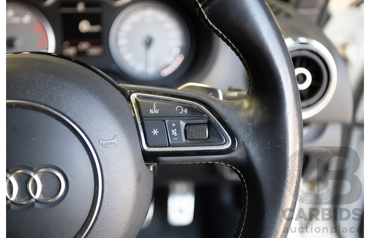 7/2016 Audi S3 2.0 TFSI QUATTRO (AWD) 8V MY15 4D Sedan Glacier White Turbo 2.0L