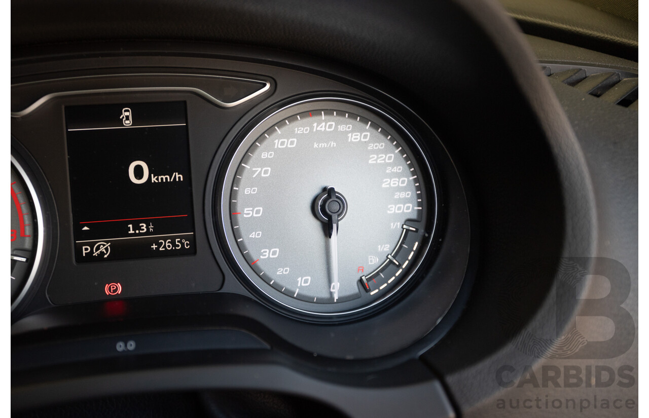 7/2016 Audi S3 2.0 TFSI QUATTRO (AWD) 8V MY15 4D Sedan Glacier White Turbo 2.0L