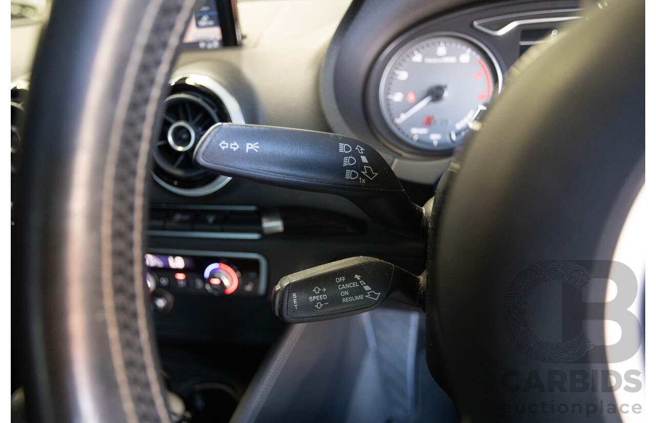 7/2016 Audi S3 2.0 TFSI QUATTRO (AWD) 8V MY15 4D Sedan Glacier White Turbo 2.0L