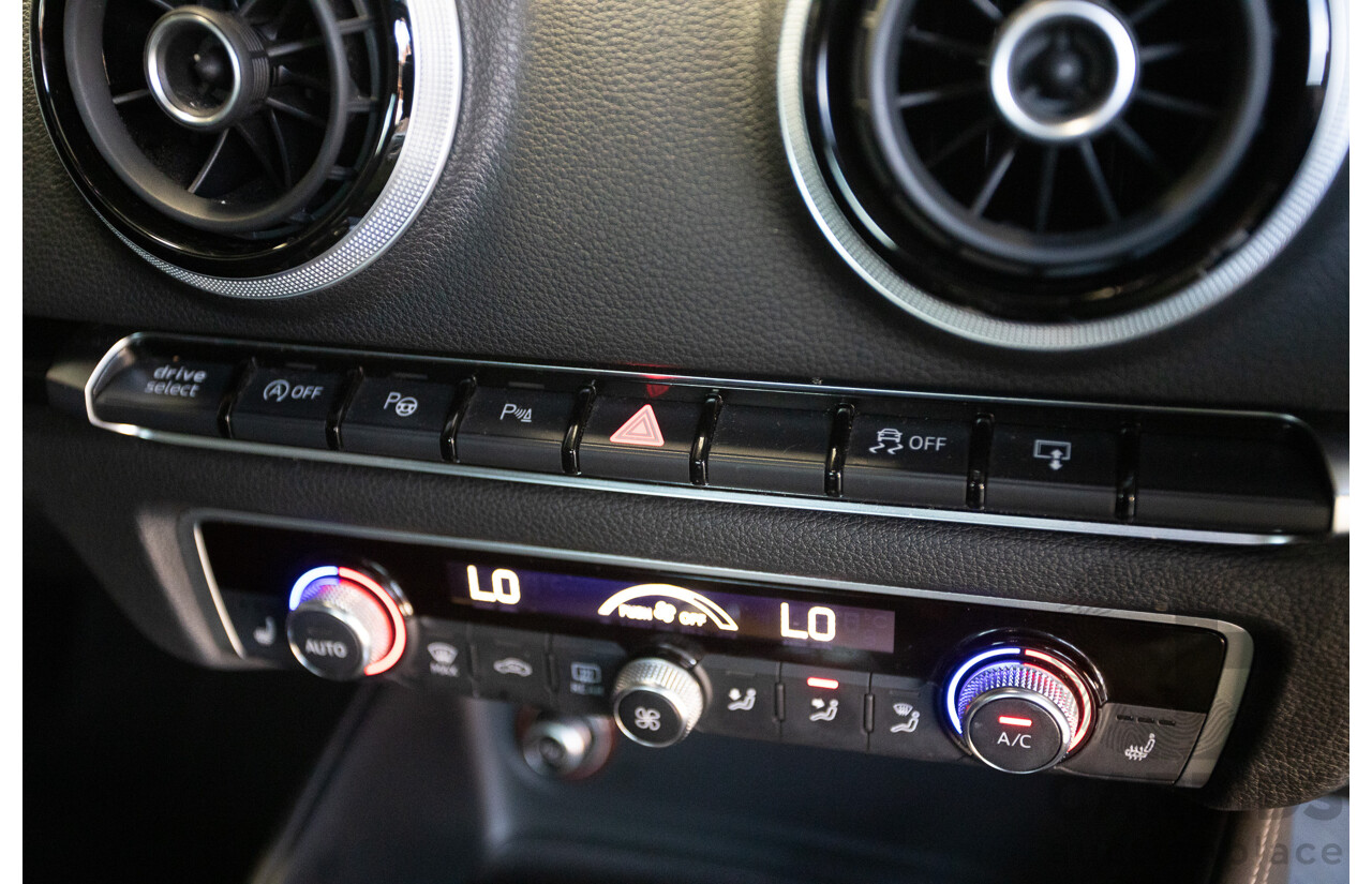 7/2016 Audi S3 2.0 TFSI QUATTRO (AWD) 8V MY15 4D Sedan Glacier White Turbo 2.0L