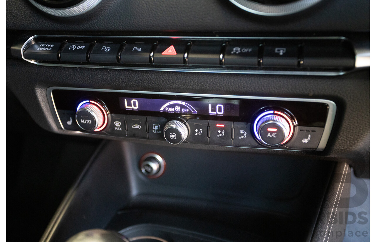 7/2016 Audi S3 2.0 TFSI QUATTRO (AWD) 8V MY15 4D Sedan Glacier White Turbo 2.0L