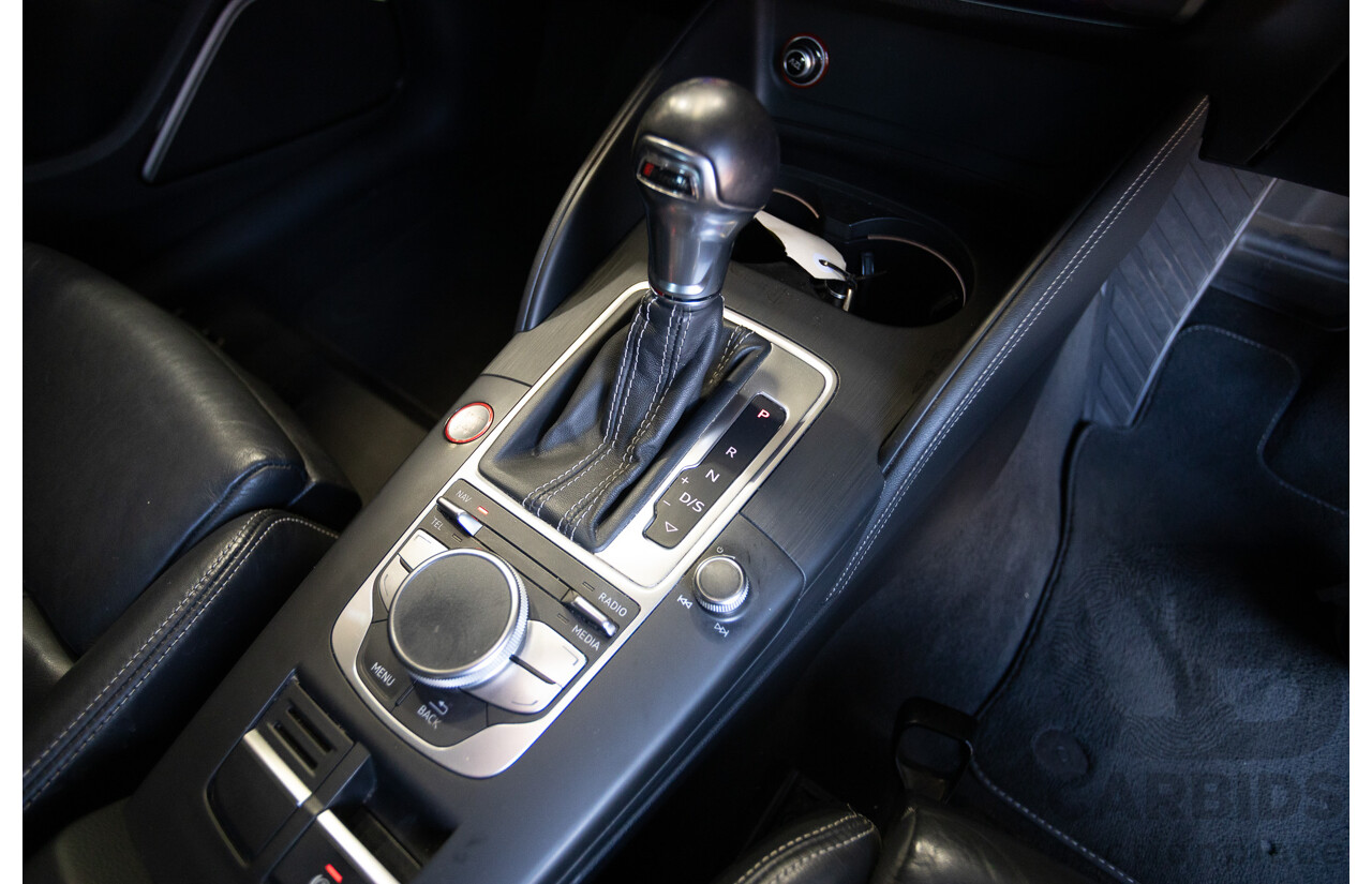 7/2016 Audi S3 2.0 TFSI QUATTRO (AWD) 8V MY15 4D Sedan Glacier White Turbo 2.0L