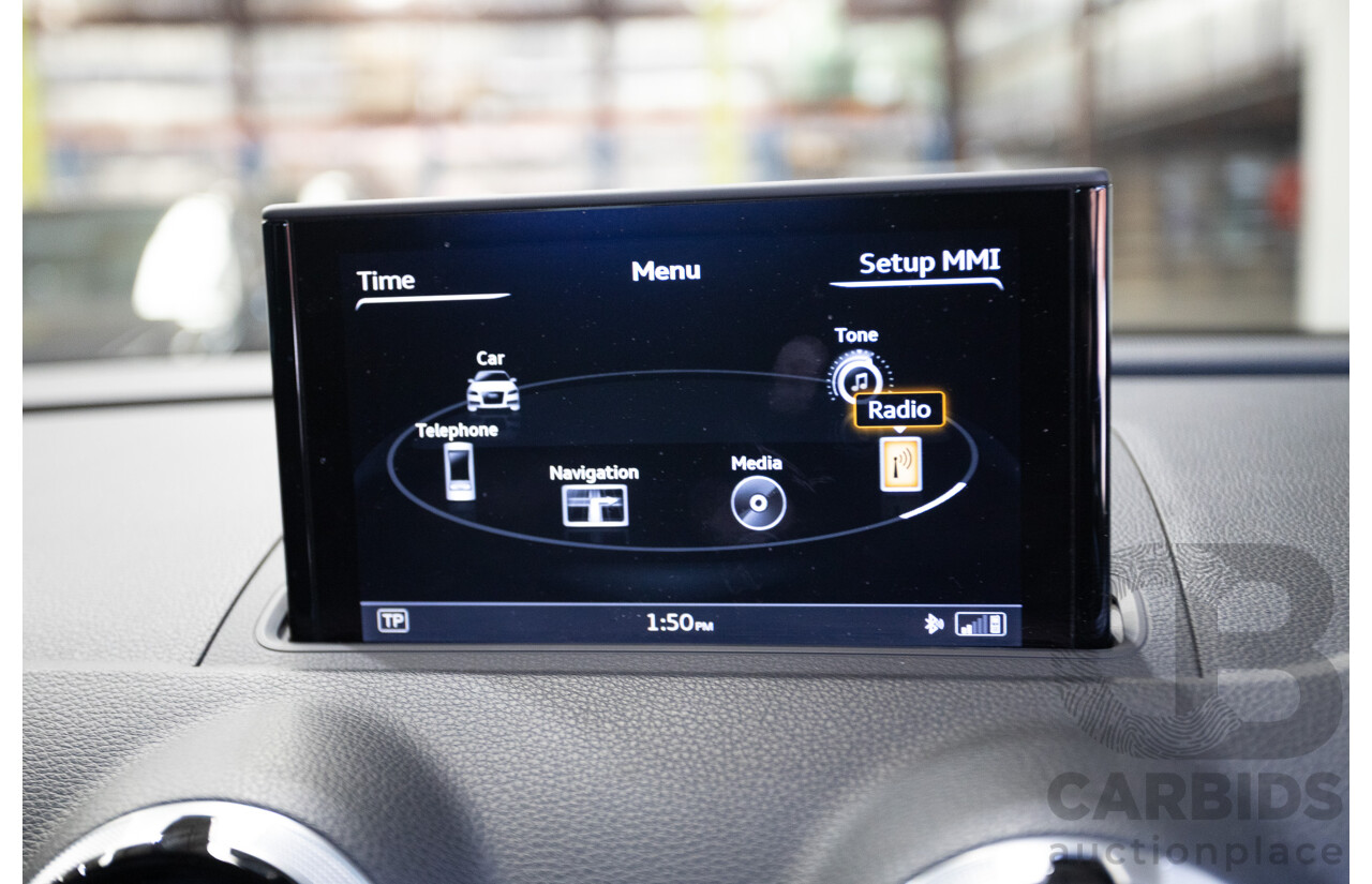 7/2016 Audi S3 2.0 TFSI QUATTRO (AWD) 8V MY15 4D Sedan Glacier White Turbo 2.0L