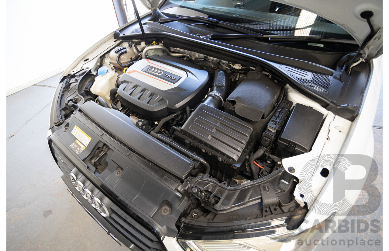 7/2016 Audi S3 2.0 TFSI QUATTRO (AWD) 8V MY15 4D Sedan Glacier White Turbo 2.0L