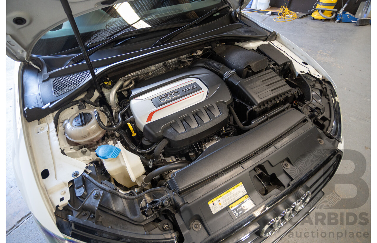 7/2016 Audi S3 2.0 TFSI QUATTRO (AWD) 8V MY15 4D Sedan Glacier White Turbo 2.0L