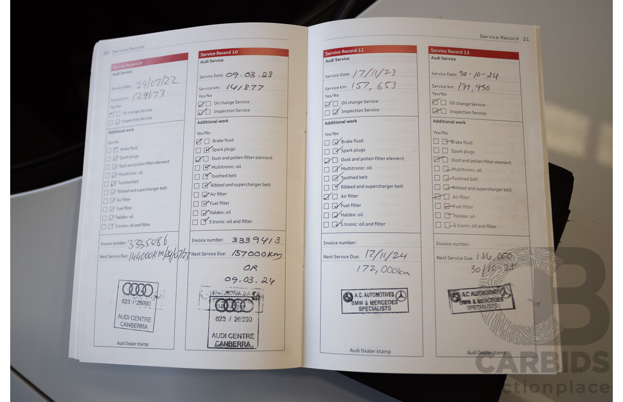 7/2016 Audi S3 2.0 TFSI QUATTRO (AWD) 8V MY15 4D Sedan Glacier White Turbo 2.0L