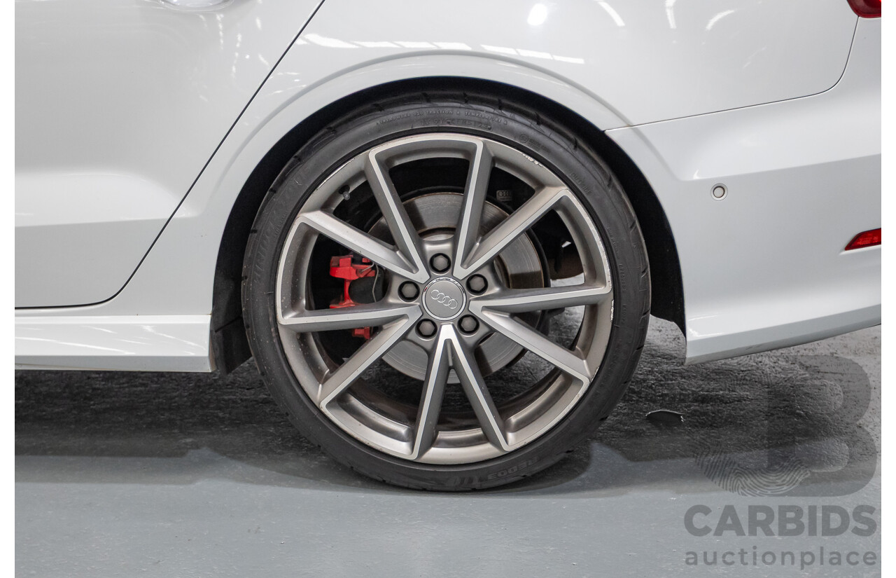 7/2016 Audi S3 2.0 TFSI Quattro (AWD) 8V MY15 4D Sedan Glacier White Turbo 2.0L