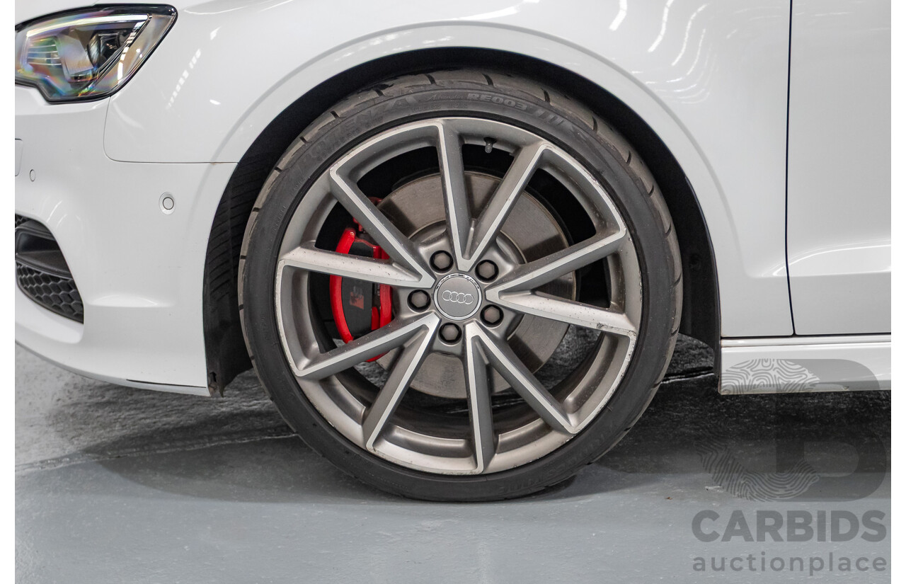 7/2016 Audi S3 2.0 TFSI Quattro (AWD) 8V MY15 4D Sedan Glacier White Turbo 2.0L
