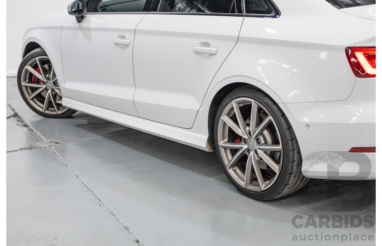 7/2016 Audi S3 2.0 TFSI Quattro (AWD) 8V MY15 4D Sedan Glacier White Turbo 2.0L