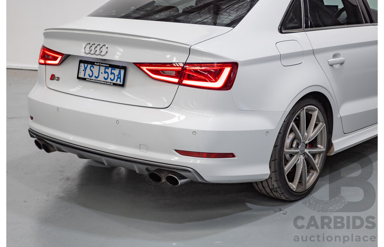 7/2016 Audi S3 2.0 TFSI Quattro (AWD) 8V MY15 4D Sedan Glacier White Turbo 2.0L