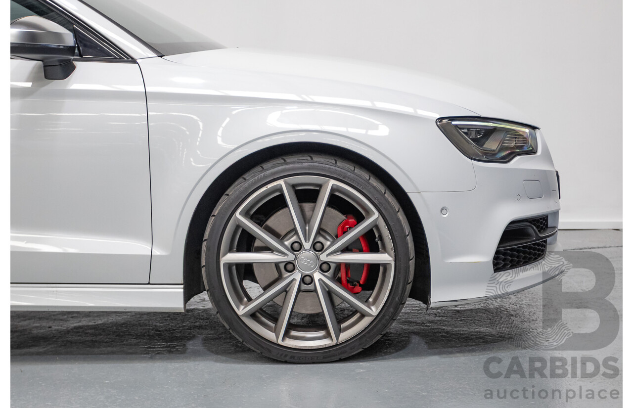 7/2016 Audi S3 2.0 TFSI Quattro (AWD) 8V MY15 4D Sedan Glacier White Turbo 2.0L