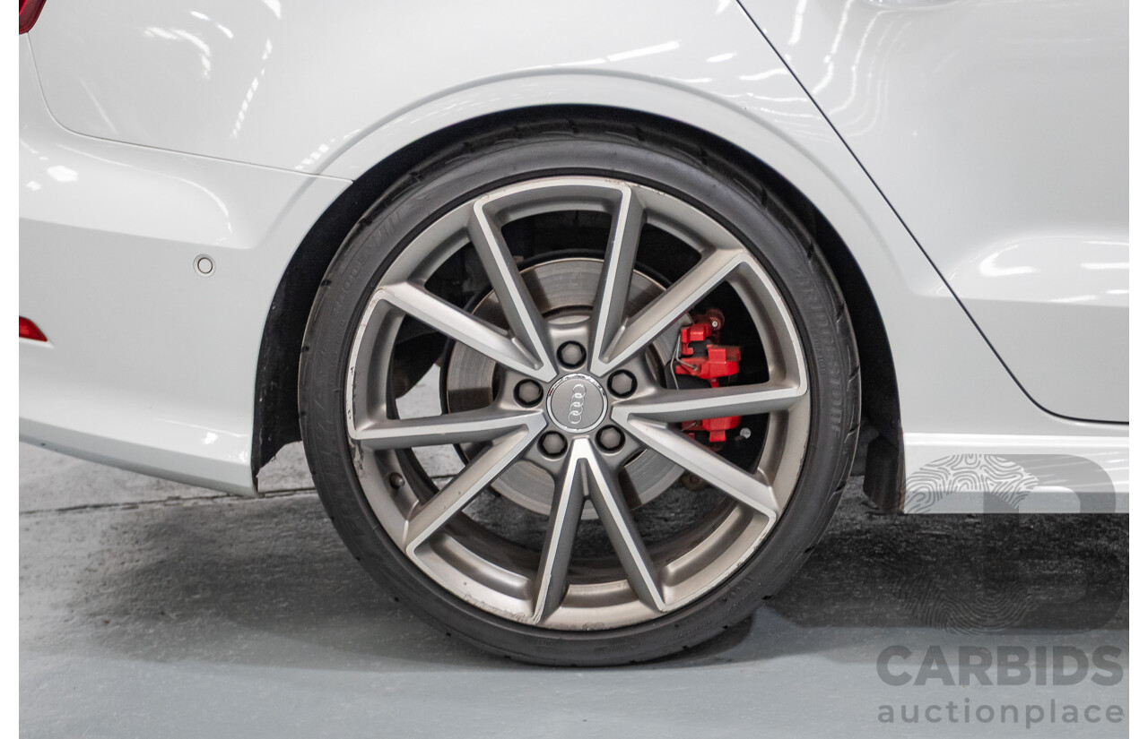 7/2016 Audi S3 2.0 TFSI Quattro (AWD) 8V MY15 4D Sedan Glacier White Turbo 2.0L