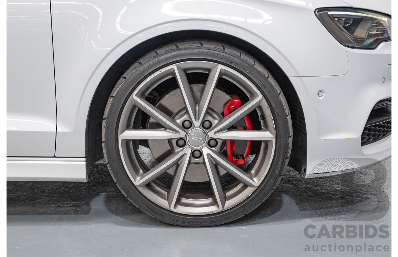 7/2016 Audi S3 2.0 TFSI Quattro (AWD) 8V MY15 4D Sedan Glacier White Turbo 2.0L
