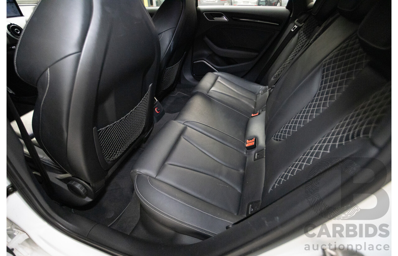 7/2016 Audi S3 2.0 TFSI Quattro (AWD) 8V MY15 4D Sedan Glacier White Turbo 2.0L