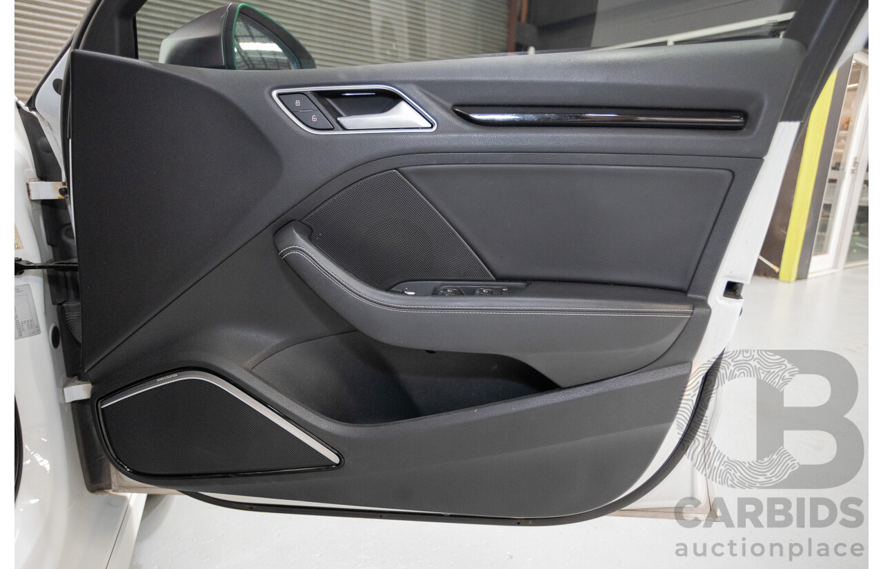 7/2016 Audi S3 2.0 TFSI Quattro (AWD) 8V MY15 4D Sedan Glacier White Turbo 2.0L