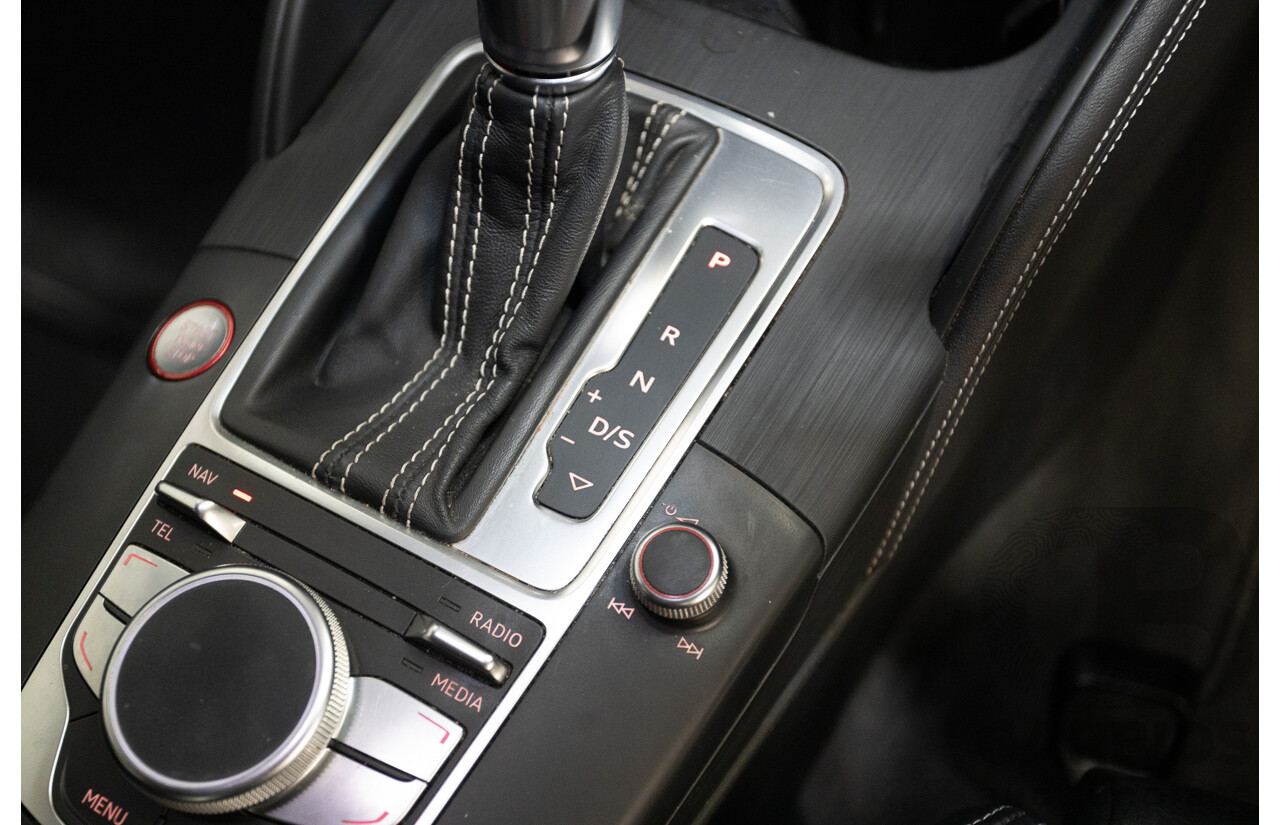 7/2016 Audi S3 2.0 TFSI Quattro (AWD) 8V MY15 4D Sedan Glacier White Turbo 2.0L