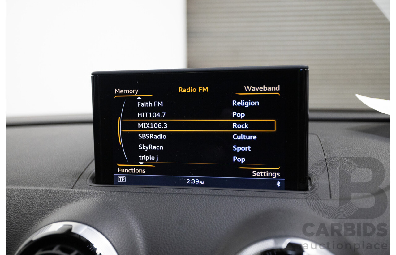 7/2016 Audi S3 2.0 TFSI Quattro (AWD) 8V MY15 4D Sedan Glacier White Turbo 2.0L