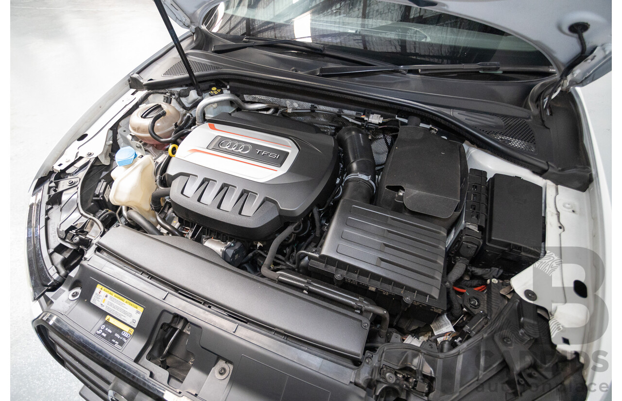 7/2016 Audi S3 2.0 TFSI Quattro (AWD) 8V MY15 4D Sedan Glacier White Turbo 2.0L