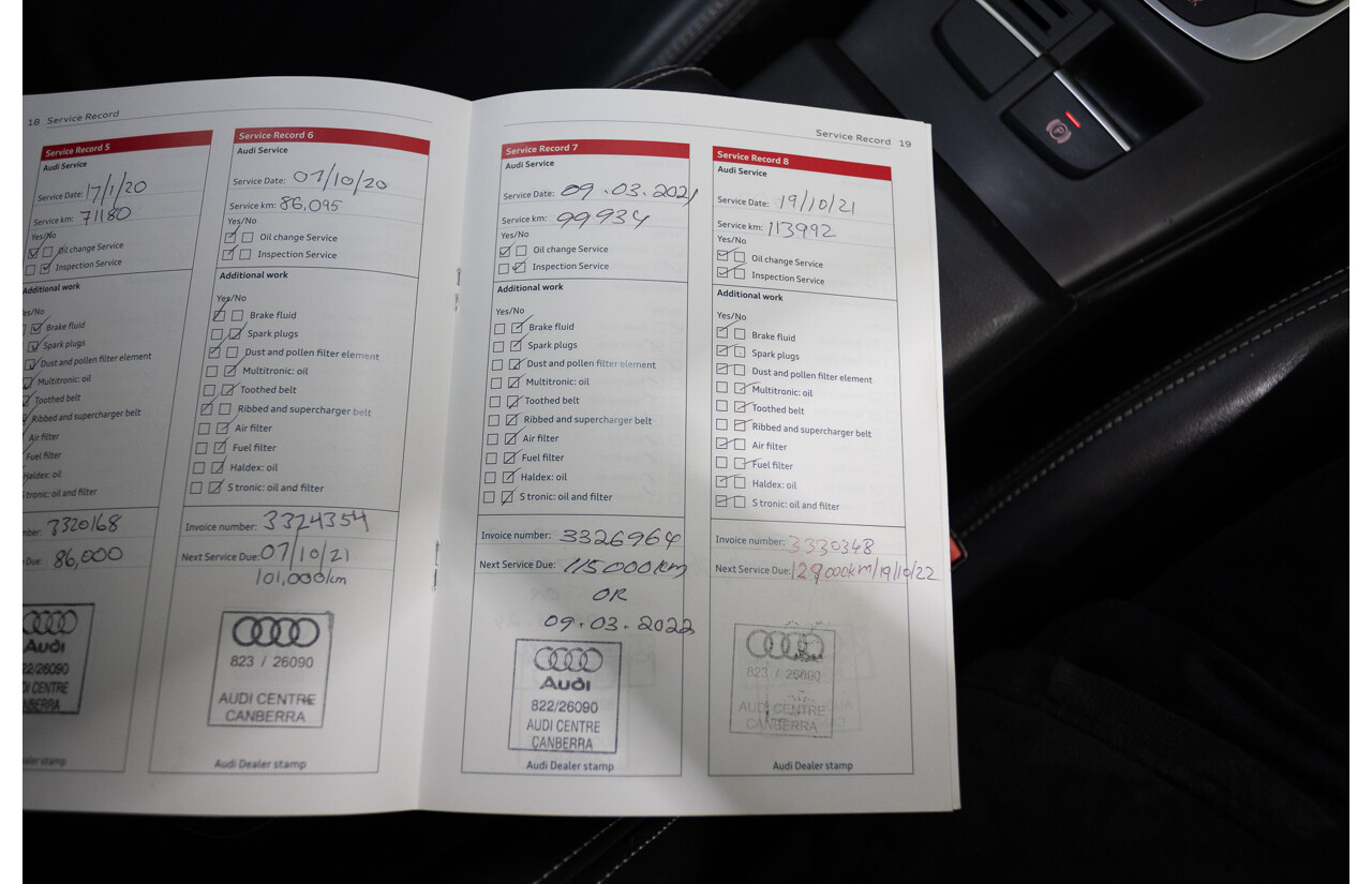 7/2016 Audi S3 2.0 TFSI Quattro (AWD) 8V MY15 4D Sedan Glacier White Turbo 2.0L