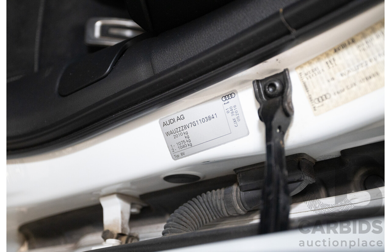 7/2016 Audi S3 2.0 TFSI Quattro (AWD) 8V MY15 4D Sedan Glacier White Turbo 2.0L