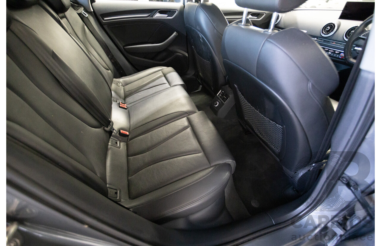 10/2017 Audi A3 TFSI Sportback COD 8V MY18 5D Hatchback Monsoon Grey Metallic Turbo 1.4L