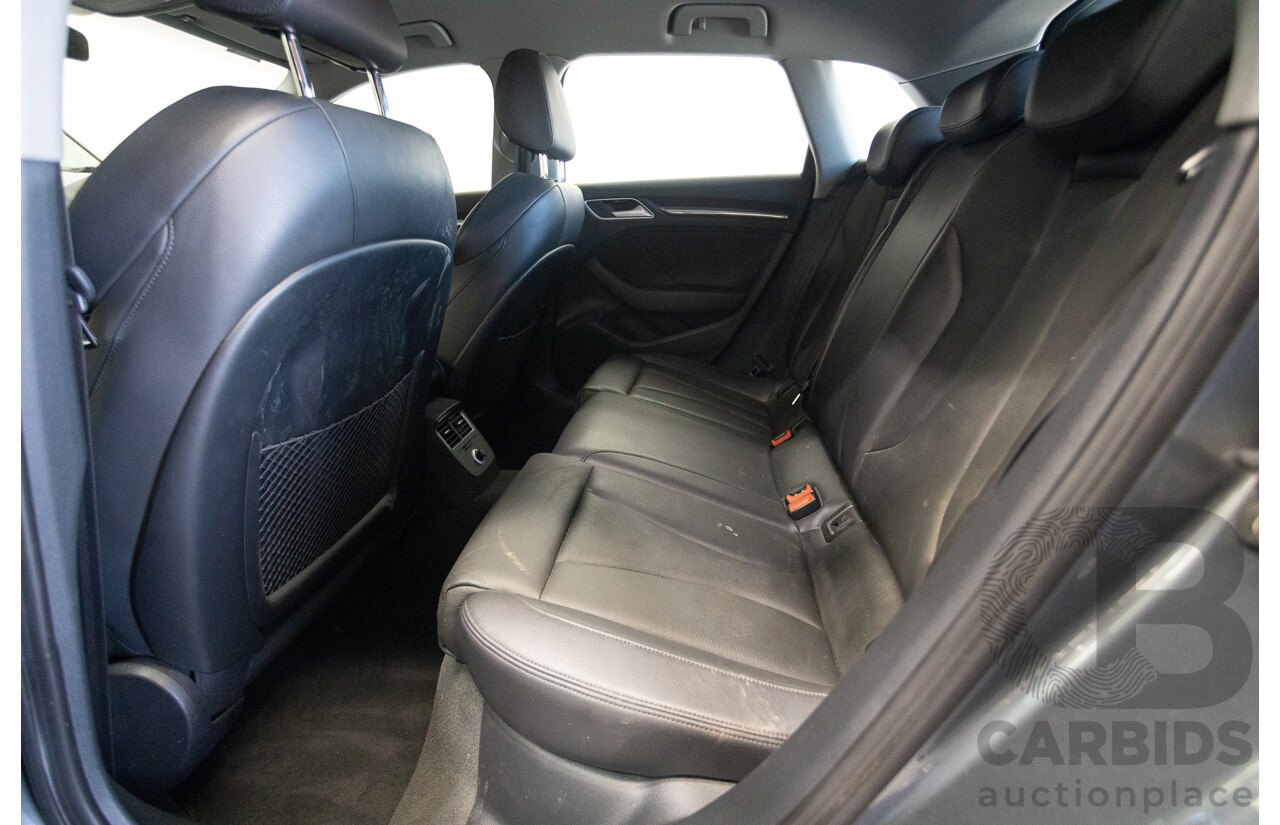 10/2017 Audi A3 TFSI Sportback COD 8V MY18 5D Hatchback Monsoon Grey Metallic Turbo 1.4L