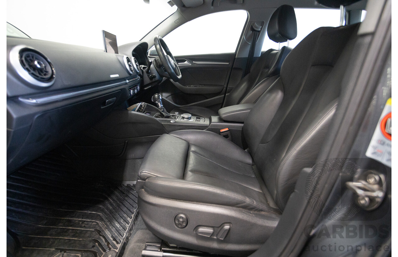 10/2017 Audi A3 TFSI Sportback COD 8V MY18 5D Hatchback Monsoon Grey Metallic Turbo 1.4L