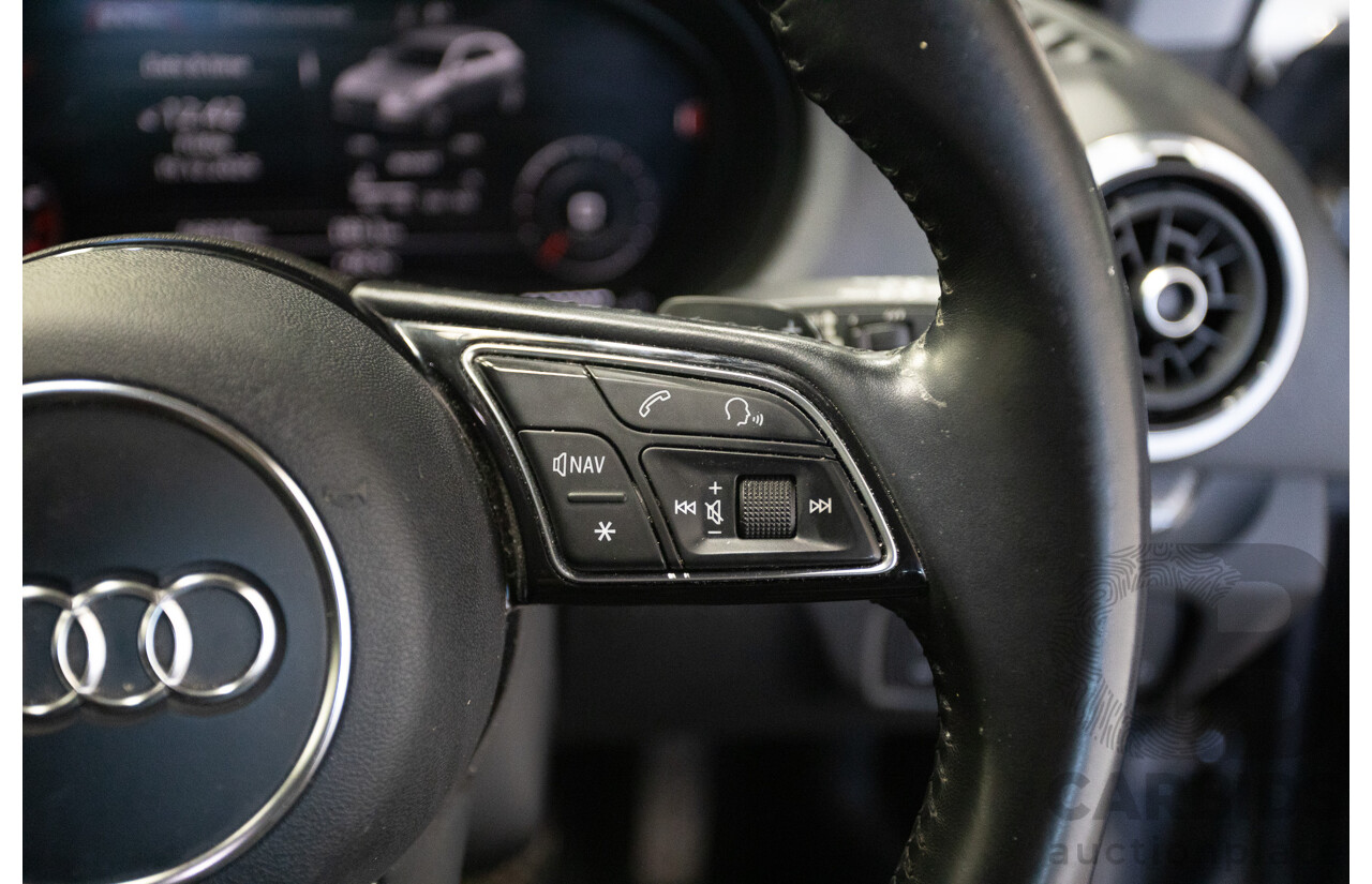 10/2017 Audi A3 TFSI Sportback COD 8V MY18 5D Hatchback Monsoon Grey Metallic Turbo 1.4L