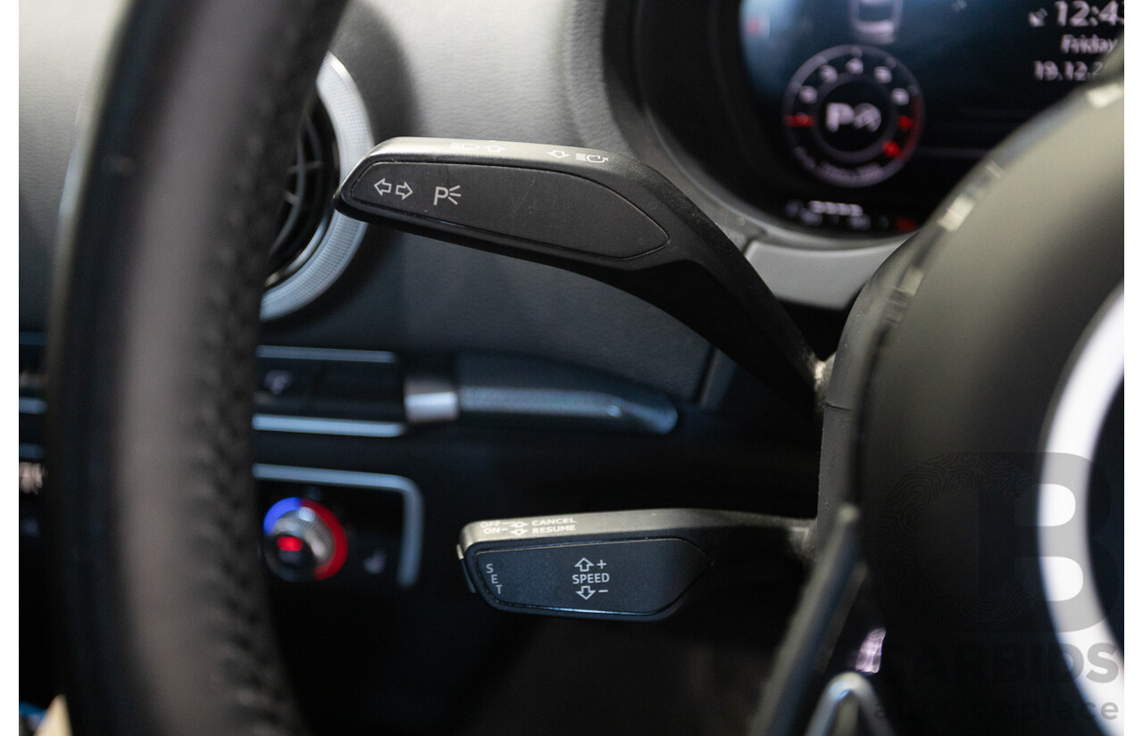 10/2017 Audi A3 TFSI Sportback COD 8V MY18 5D Hatchback Monsoon Grey Metallic Turbo 1.4L