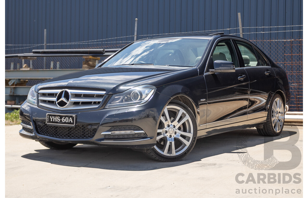 11/2011 Mercedes-Benz C220 CDI Avantguard W204 MY10 4D Sedan Magnetite Black 2.1L