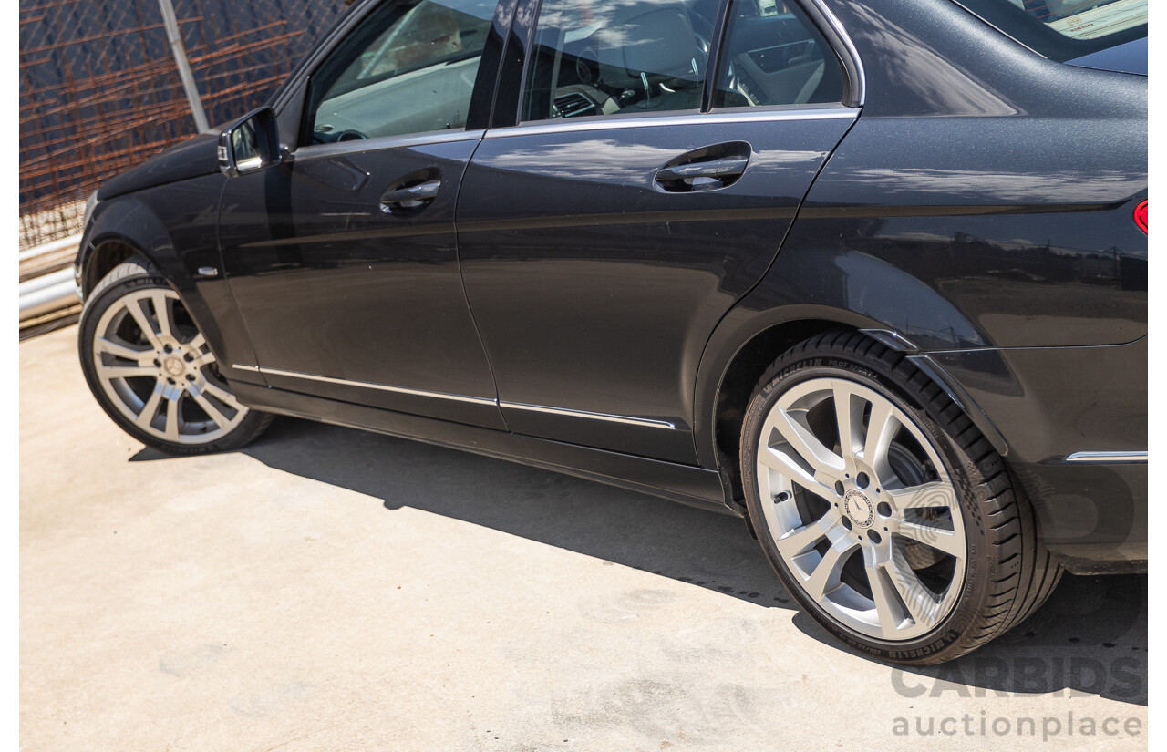 11/2011 Mercedes-Benz C220 CDI Avantguard W204 MY10 4D Sedan Magnetite Black 2.1L
