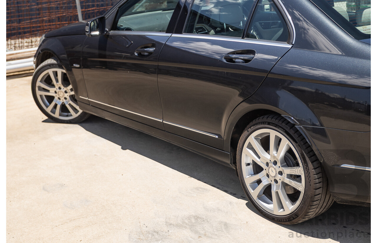 11/2011 Mercedes-Benz C220 CDI Avantguard W204 MY10 4D Sedan Magnetite Black 2.1L