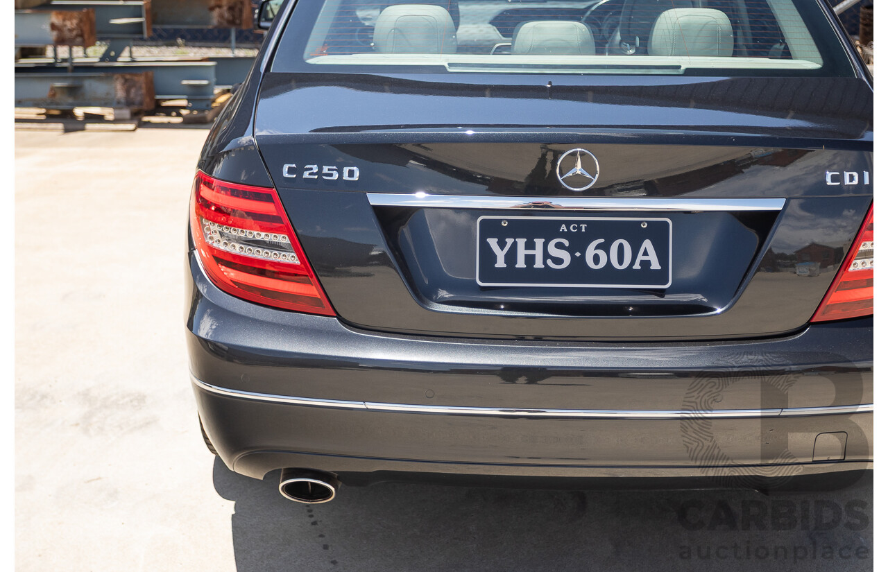 11/2011 Mercedes-Benz C220 CDI Avantguard W204 MY10 4D Sedan Magnetite Black 2.1L