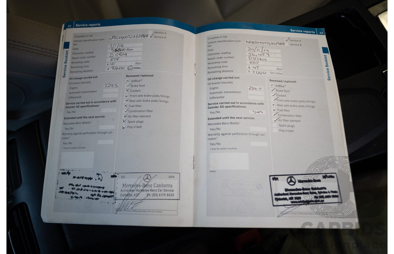 11/2011 Mercedes-Benz C220 CDI Avantguard W204 MY10 4D Sedan Magnetite Black 2.1L