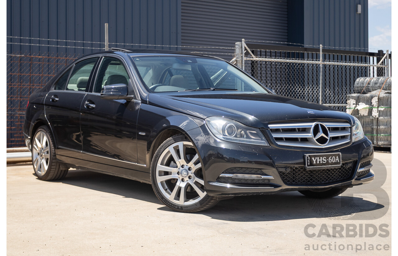 11/2011 Mercedes-Benz C220 CDI Avantguard W204 MY10 4D Sedan Magnetite Black 2.1L