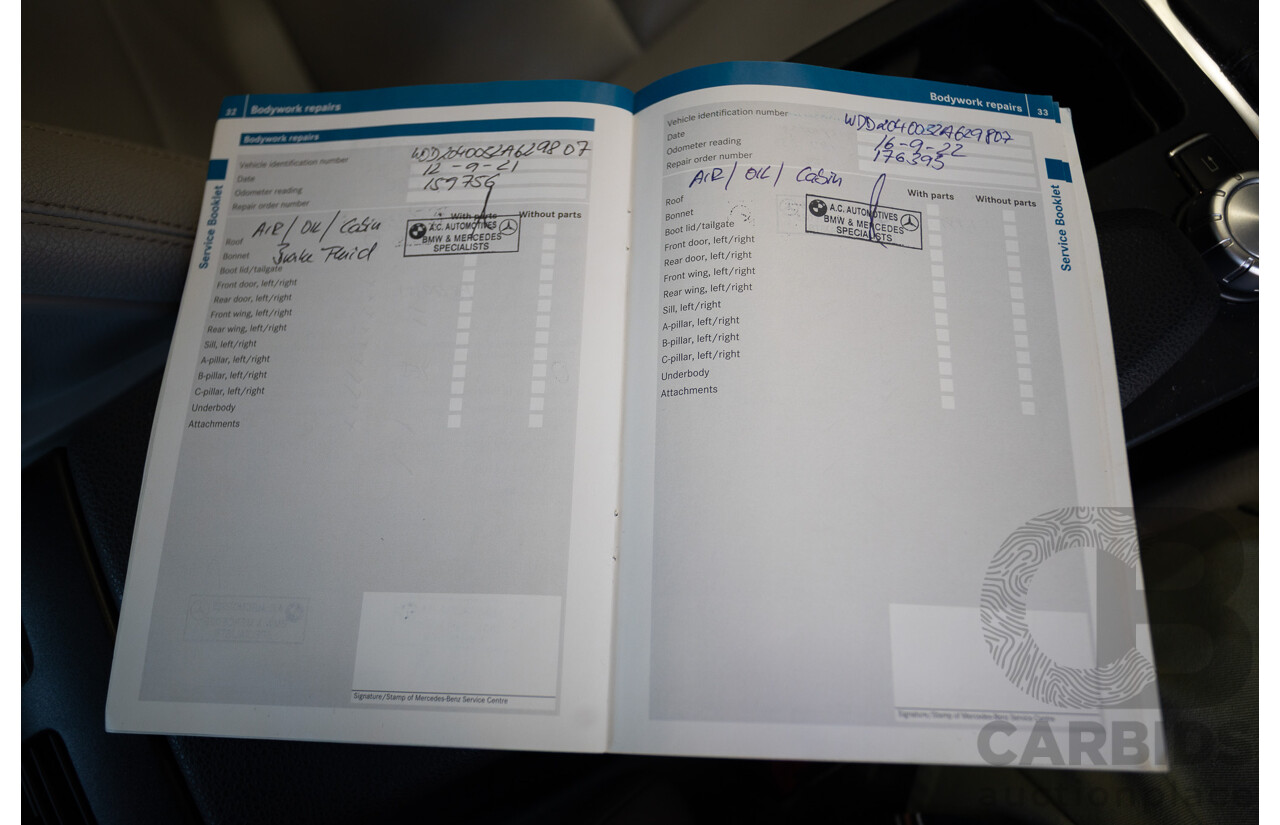 11/2011 Mercedes-Benz C220 CDI Avantguard W204 MY10 4D Sedan Magnetite Black 2.1L