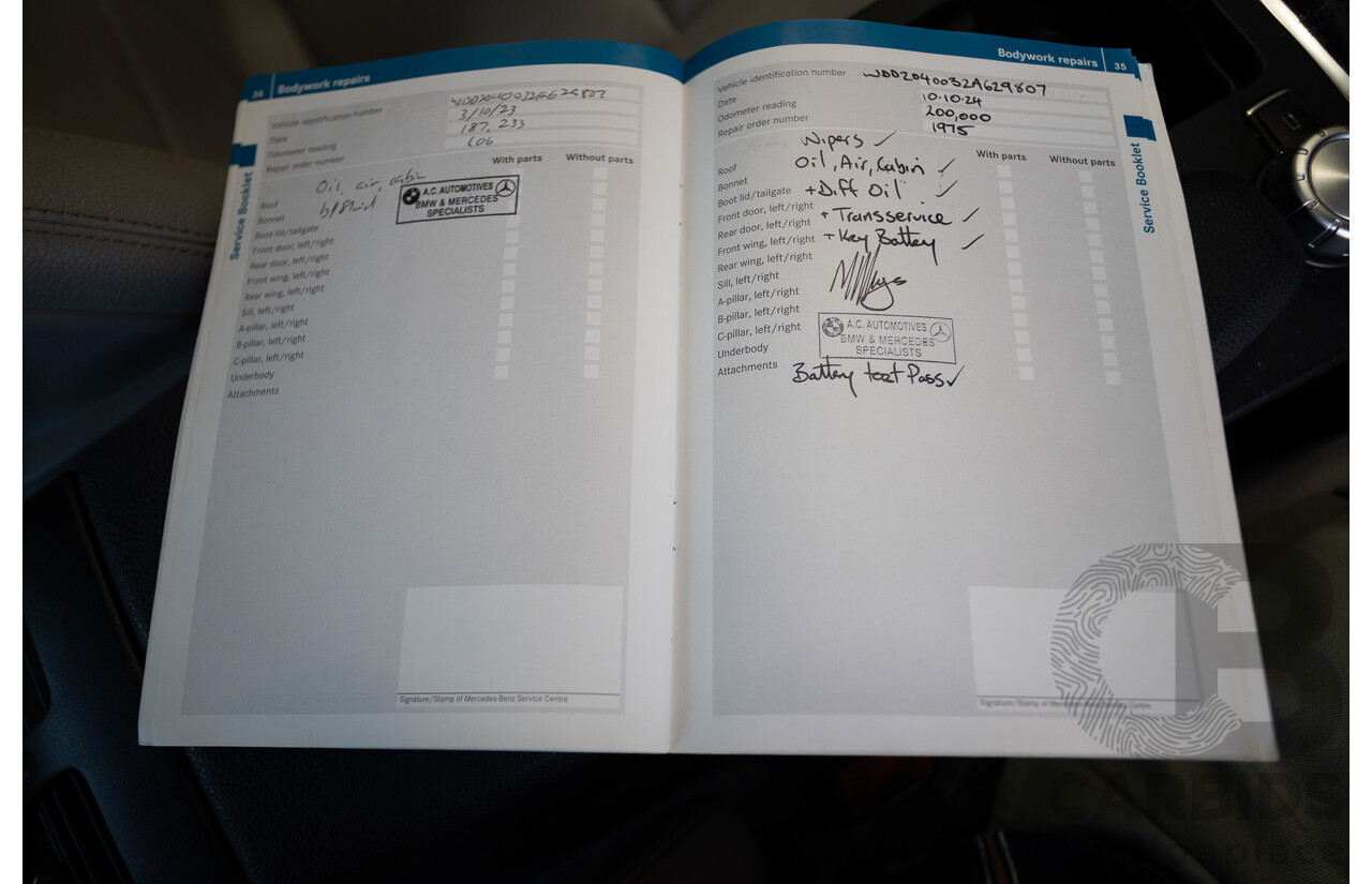 11/2011 Mercedes-Benz C220 CDI Avantguard W204 MY10 4D Sedan Magnetite Black 2.1L