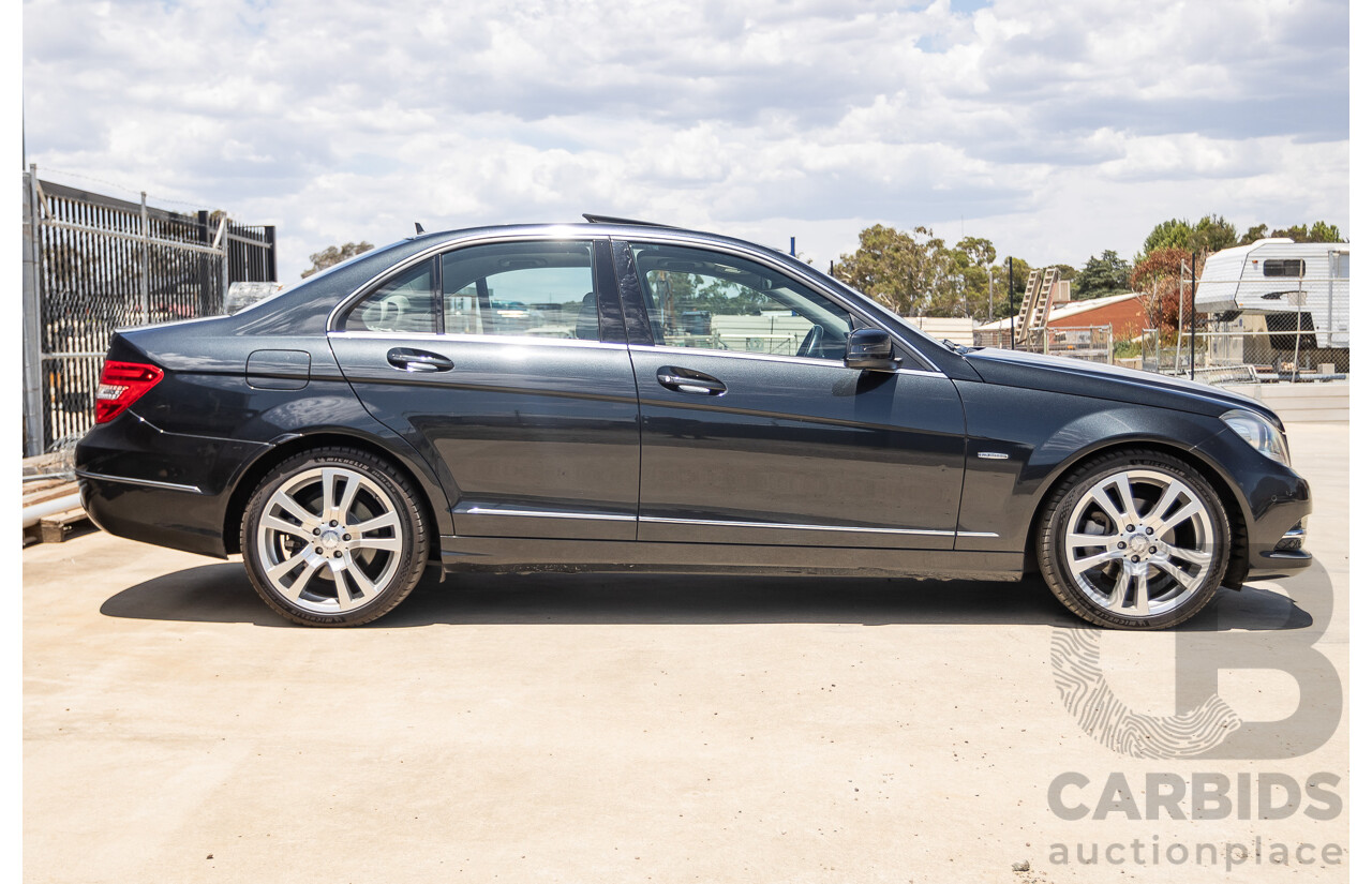 11/2011 Mercedes-Benz C220 CDI Avantguard W204 MY10 4D Sedan Magnetite Black 2.1L