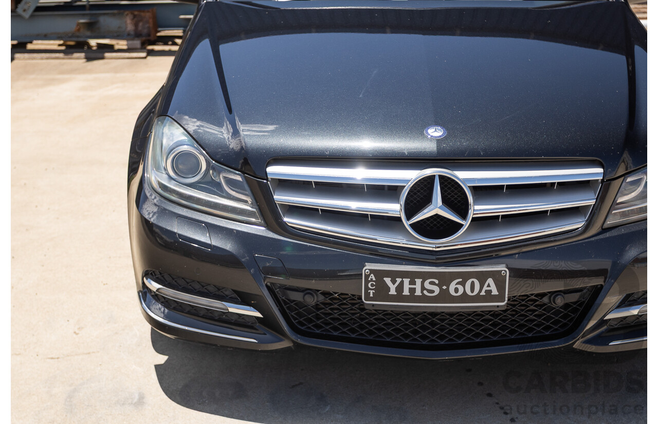 11/2011 Mercedes-Benz C220 CDI Avantguard W204 MY10 4D Sedan Magnetite Black 2.1L