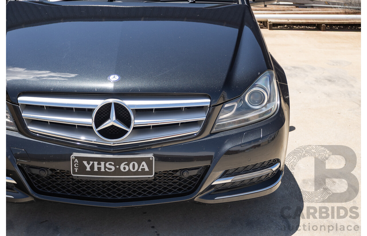 11/2011 Mercedes-Benz C220 CDI Avantguard W204 MY10 4D Sedan Magnetite Black 2.1L