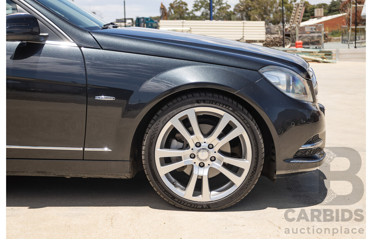 11/2011 Mercedes-Benz C220 CDI Avantguard W204 MY10 4D Sedan Magnetite Black 2.1L