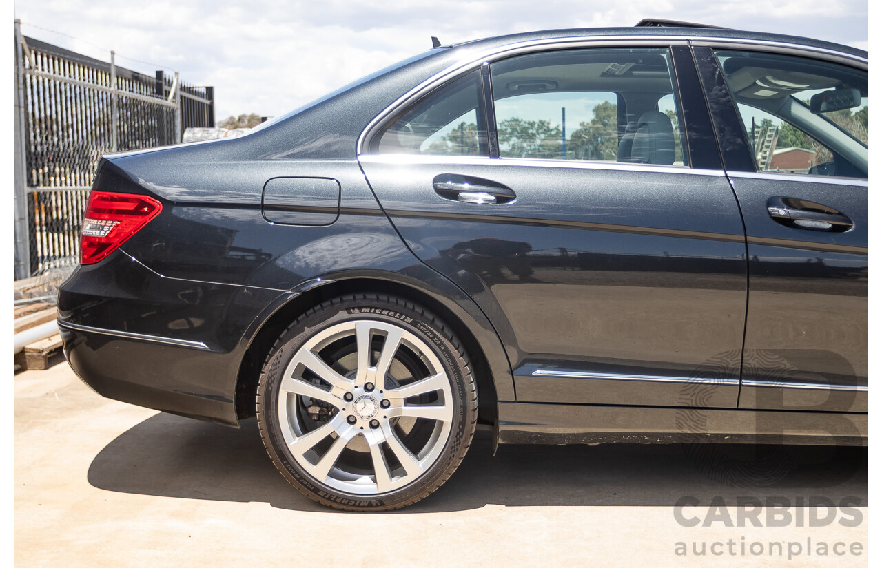 11/2011 Mercedes-Benz C220 CDI Avantguard W204 MY10 4D Sedan Magnetite Black 2.1L