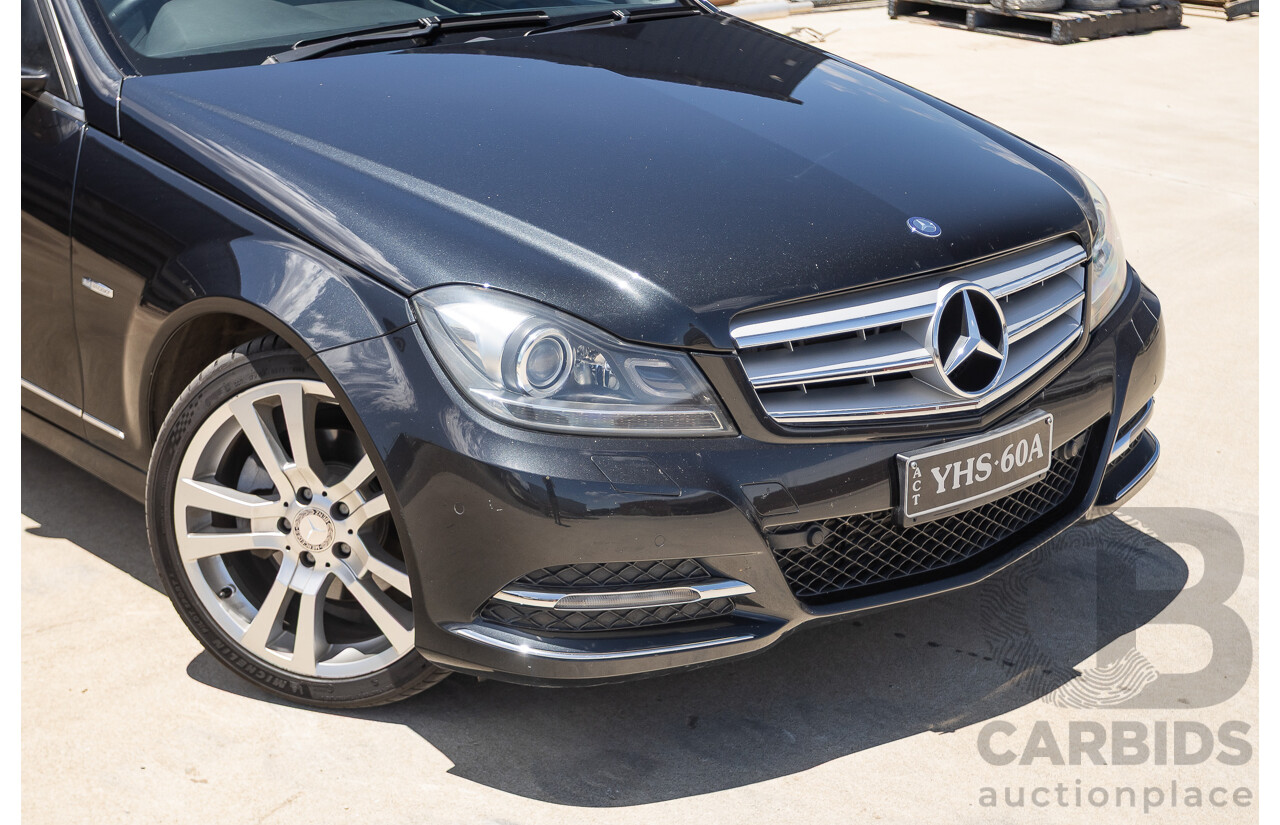 11/2011 Mercedes-Benz C220 CDI Avantguard W204 MY10 4D Sedan Magnetite Black 2.1L