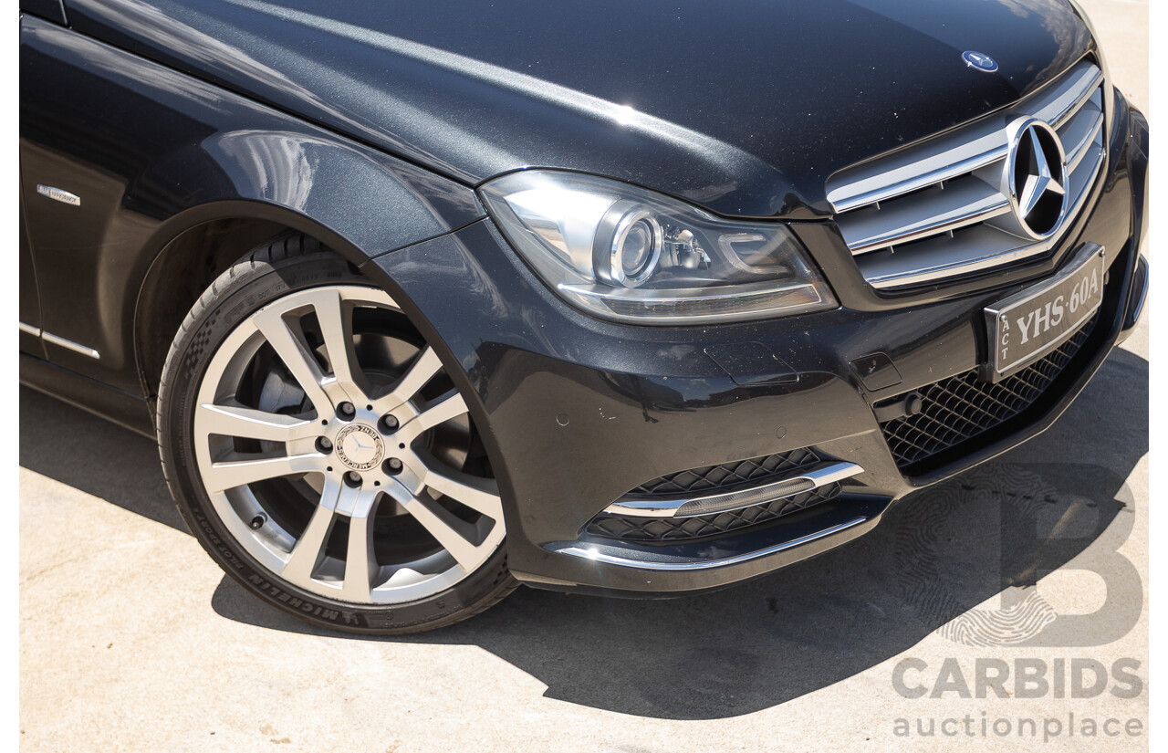 11/2011 Mercedes-Benz C220 CDI Avantguard W204 MY10 4D Sedan Magnetite Black 2.1L
